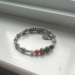 Alex and Ani Multicolor silver Beaded Bracelet